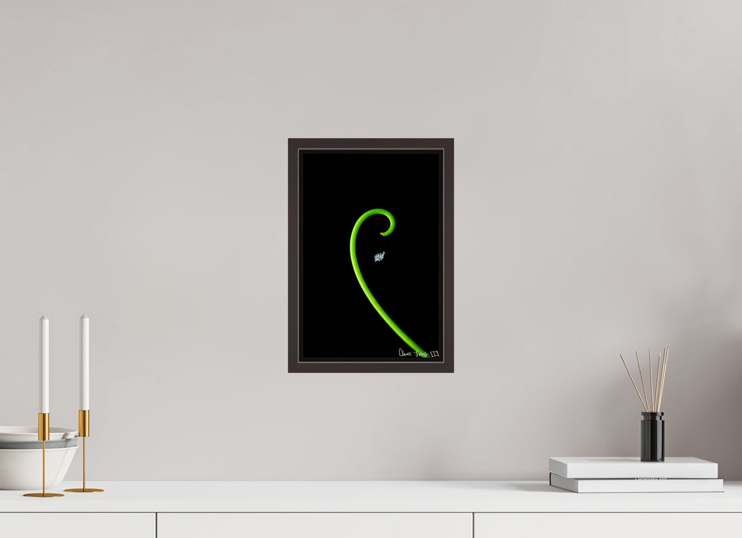 8 x 12″, Floater Frame Alder Brown Golden Ratio