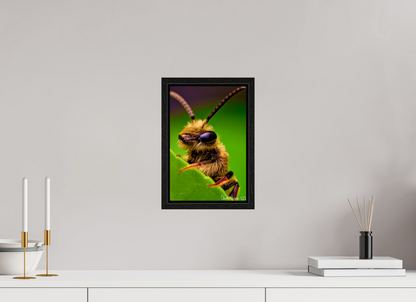 8 x 12″, Floater Frame Black Oak The Cutest Bee