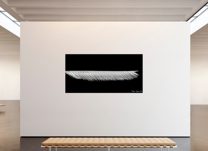 94 x 47″, Acrylic Frayed Precision