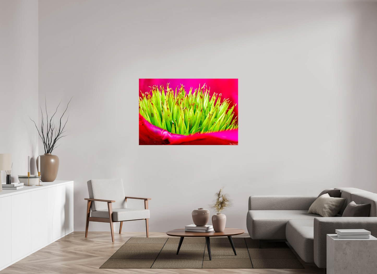 54 x 36″, Glossy Canvas Spiked