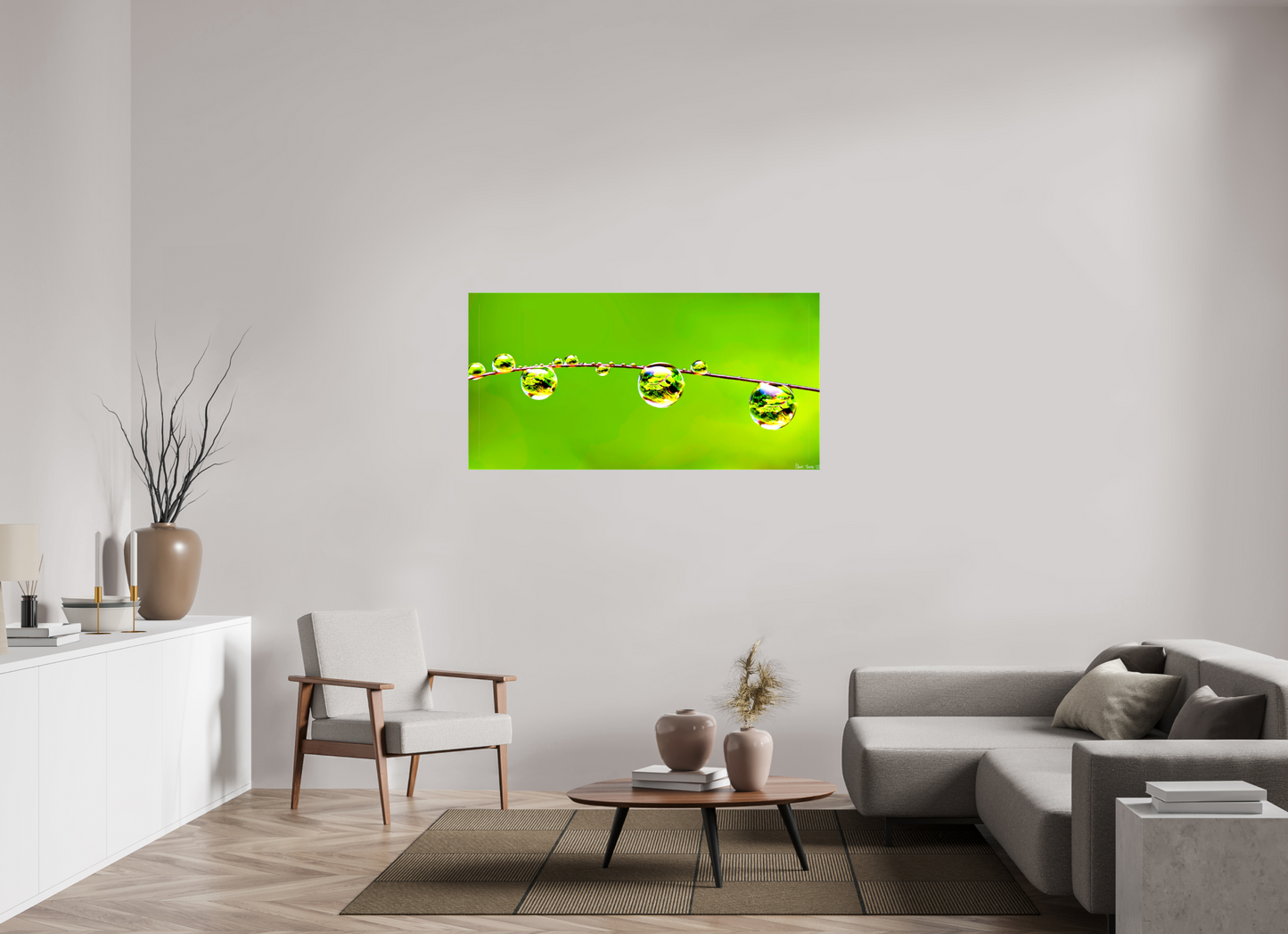 56 x 28″, Glossy Canvas Refraction