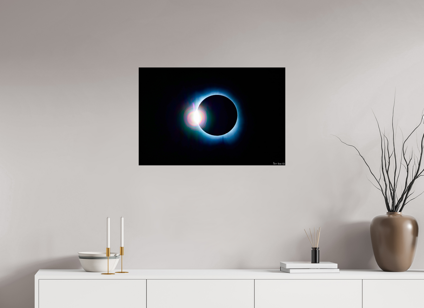 30 x 20″, Photo Print on Aluminum Backing Terra, Luna, and Sol