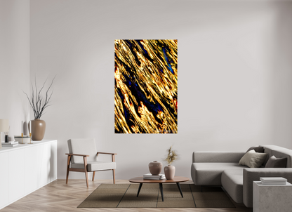 44 x 66″, Glossy Canvas Gilded Permeation