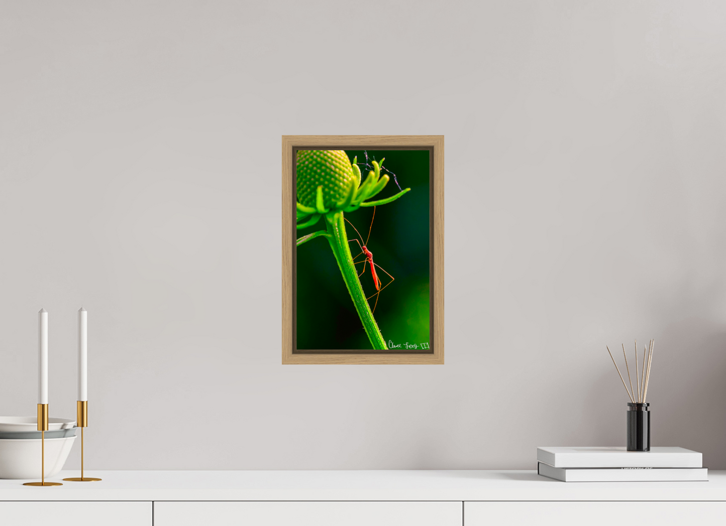 8 x 12″, Floater Frame Natural Oak Reaching the Apex