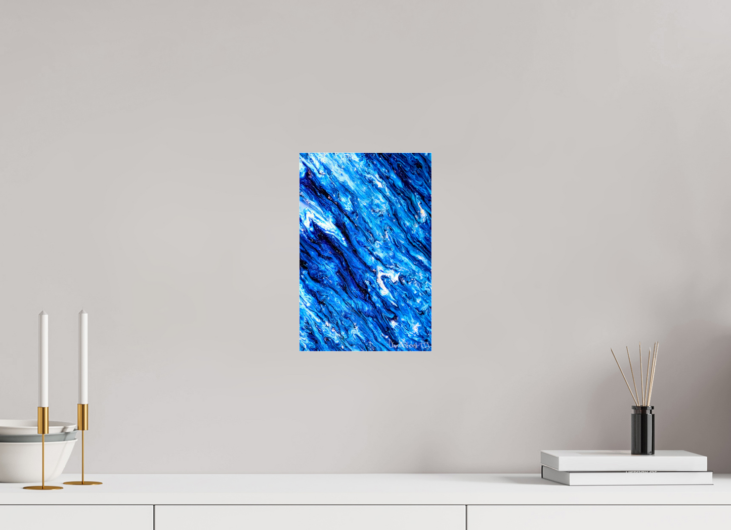 8 x 12″, Acrylic Tilted Waves