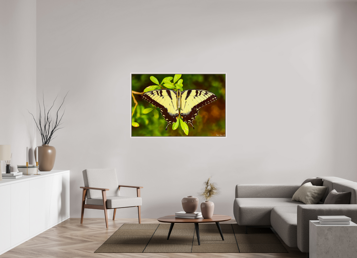 54 x 36″, Floater Frame Maple White Angel's Landing