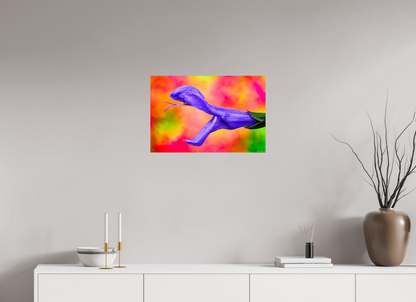 24 x 16″, Glossy Metal Eden’s Serpent