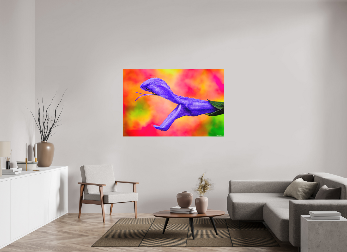 60 x 40″, Matte Metal Eden’s Serpent