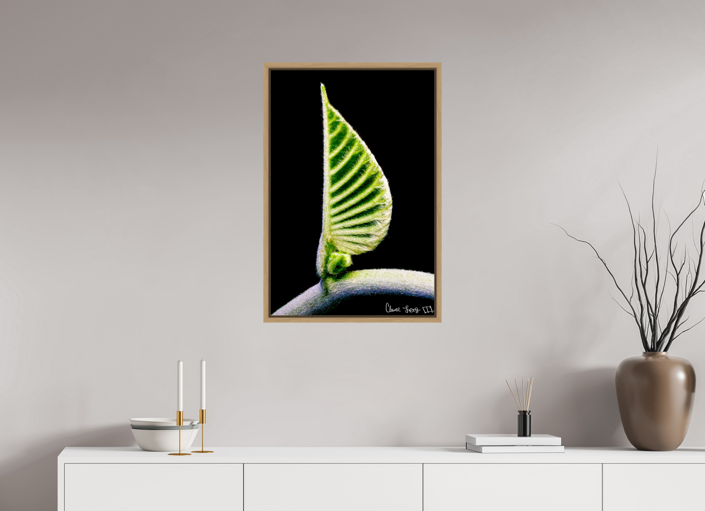 20 x 30″, Floater Frame Natural Oak Ocean Odyssey