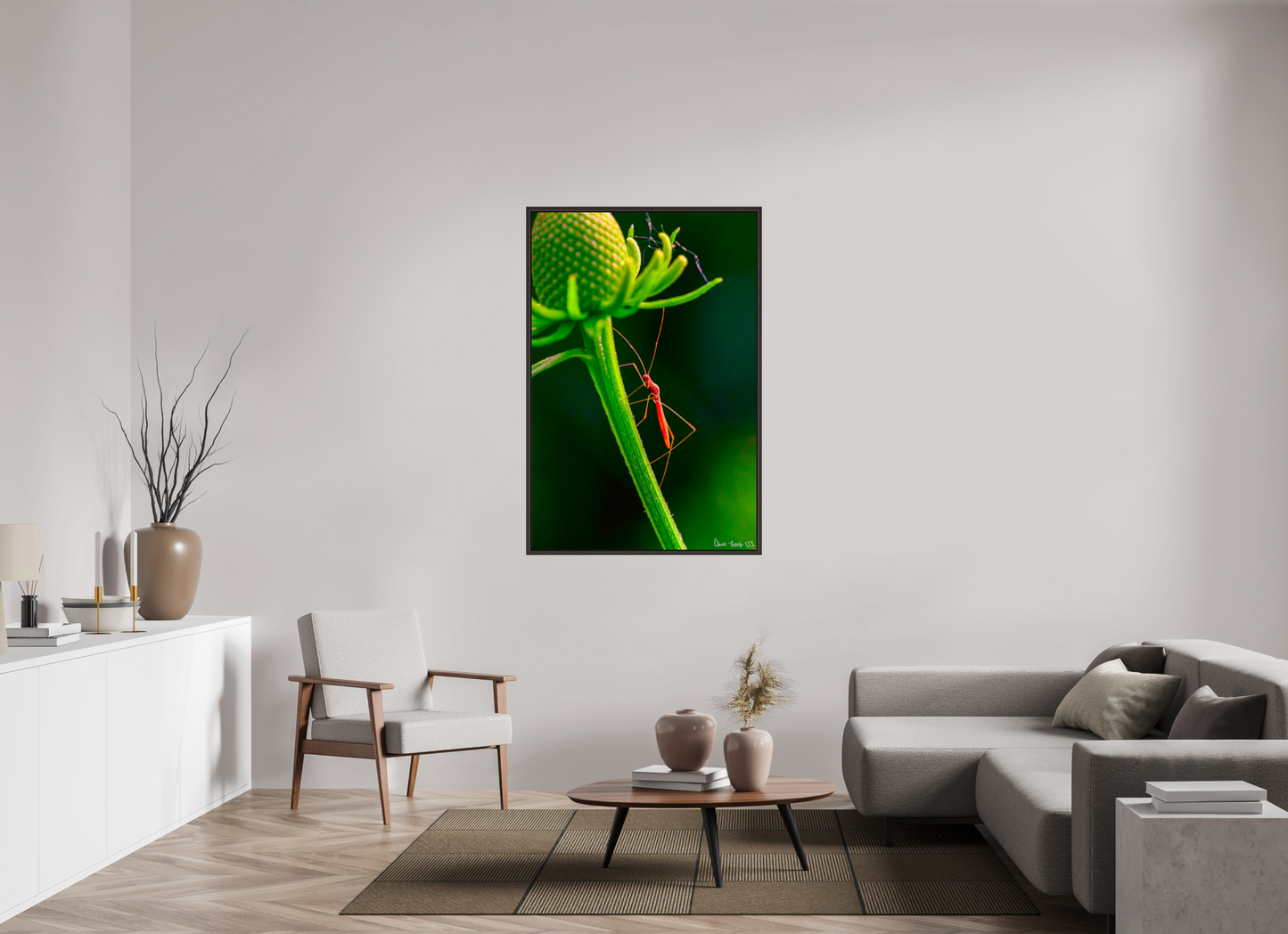 36 x 54″, Floater Frame Alder Brown Reaching the Apex
