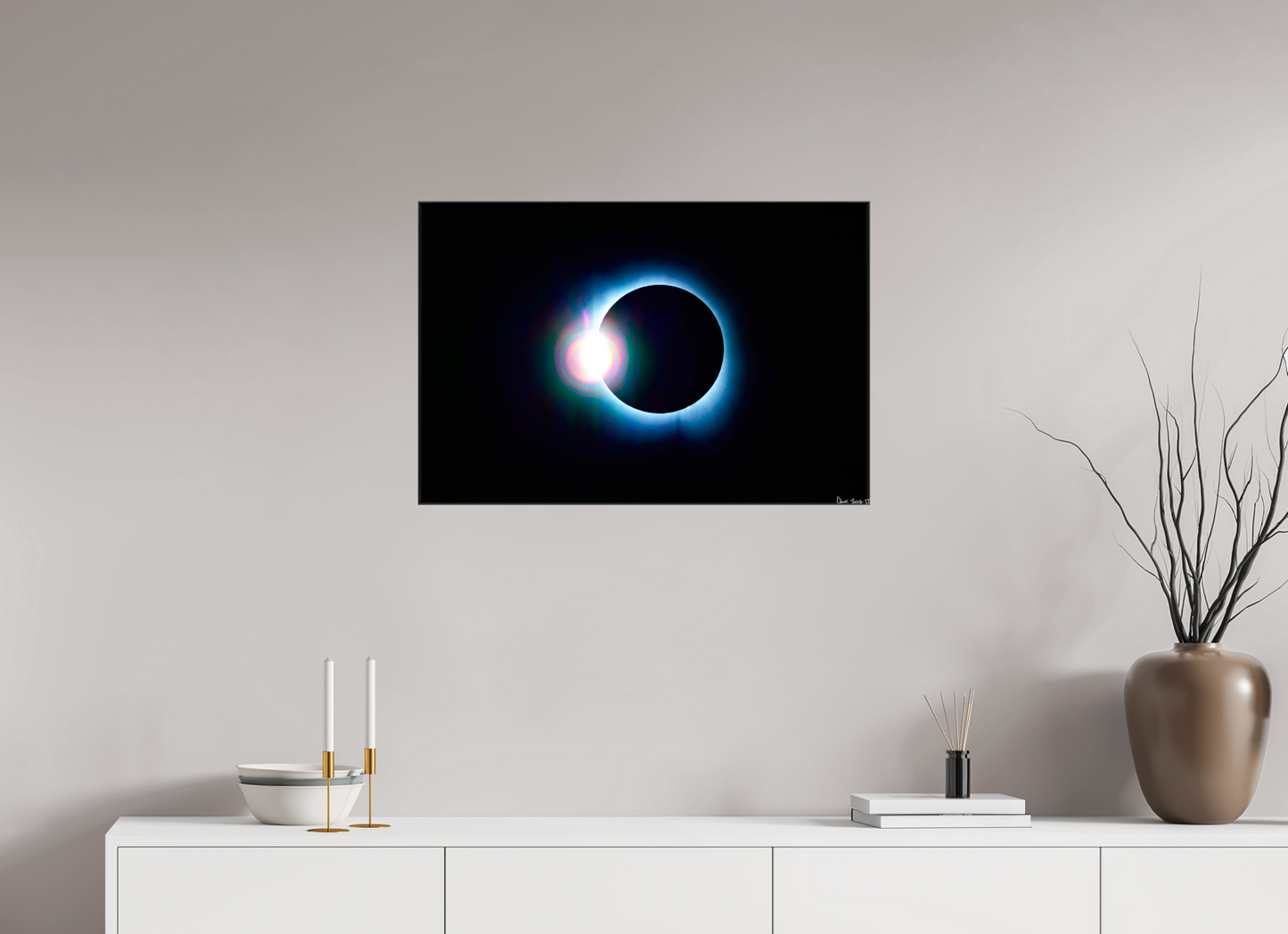 30 x 20″, Glossy Canvas Terra, Luna, and Sol