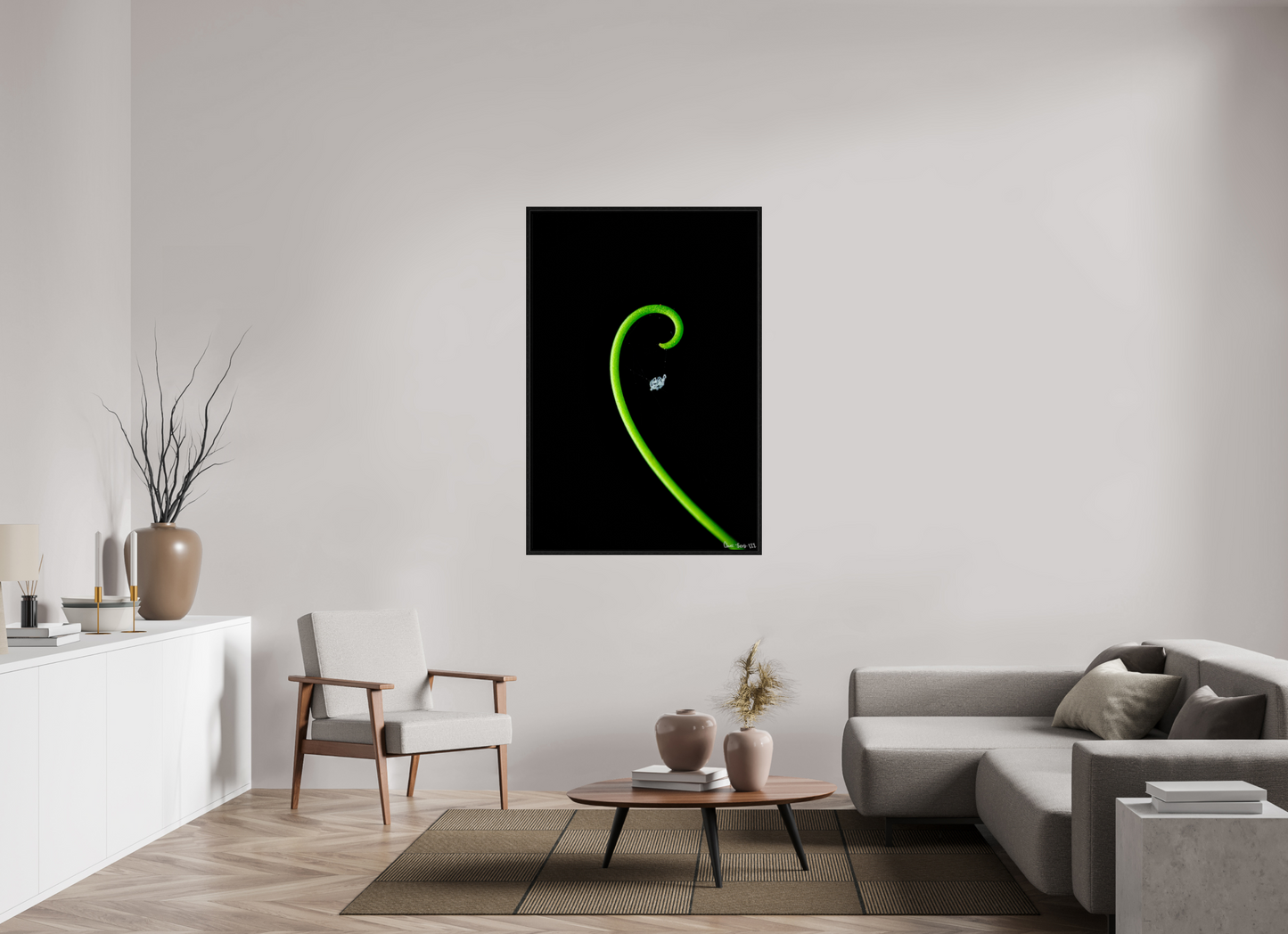 36 x 54″, Floater Frame Black Oak Golden Ratio