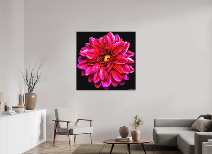 45 x 45″, Matte Canvas Droplets Galore