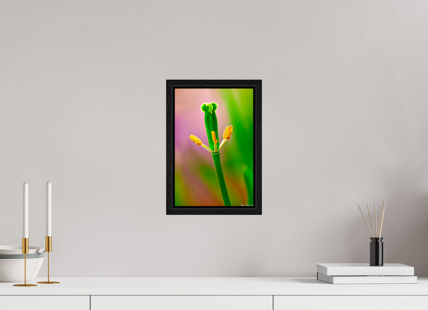 8 x 12″, Floater Frame Black Oak Gaia’s Tower