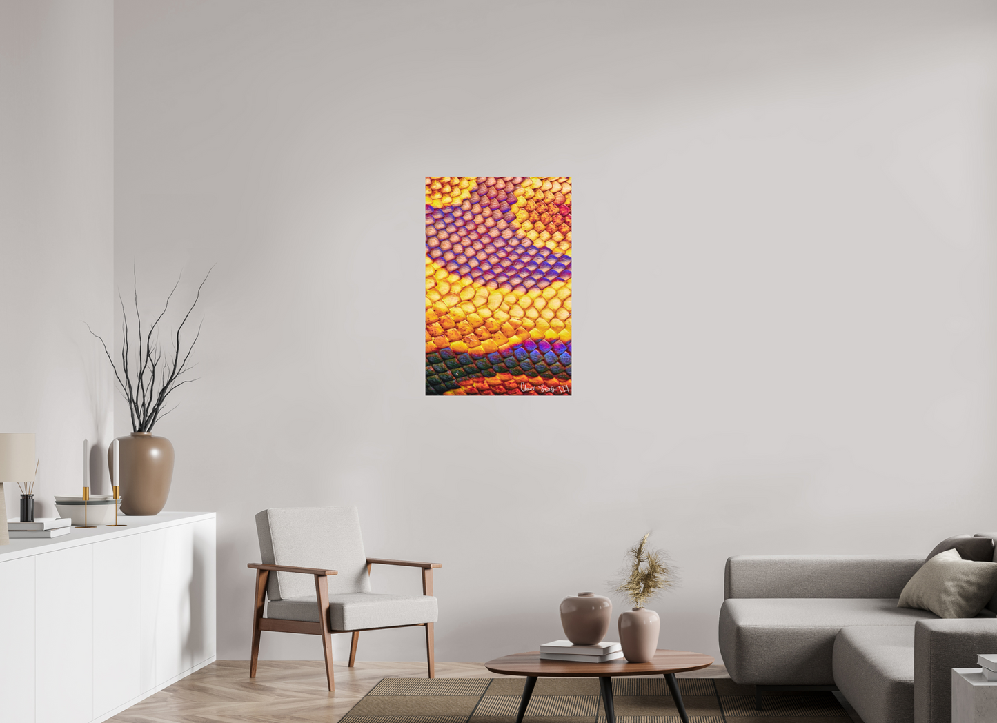 24 x 36″, Forex Python’s Iridescence