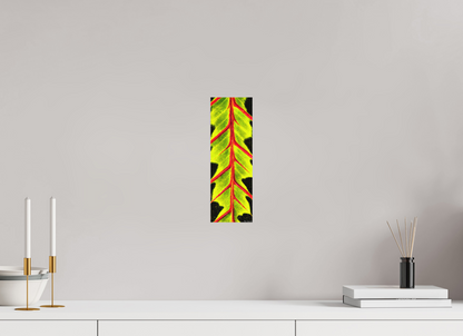 4 x 12″, Matte Metal Highlighted Maranta
