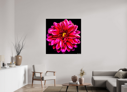 45 x 45″, Glossy Canvas Droplets Galore