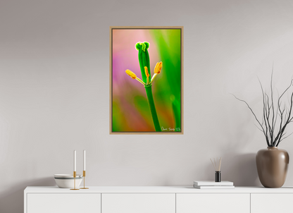 20 x 30″, Floater Frame Natural Oak Gaia’s Tower