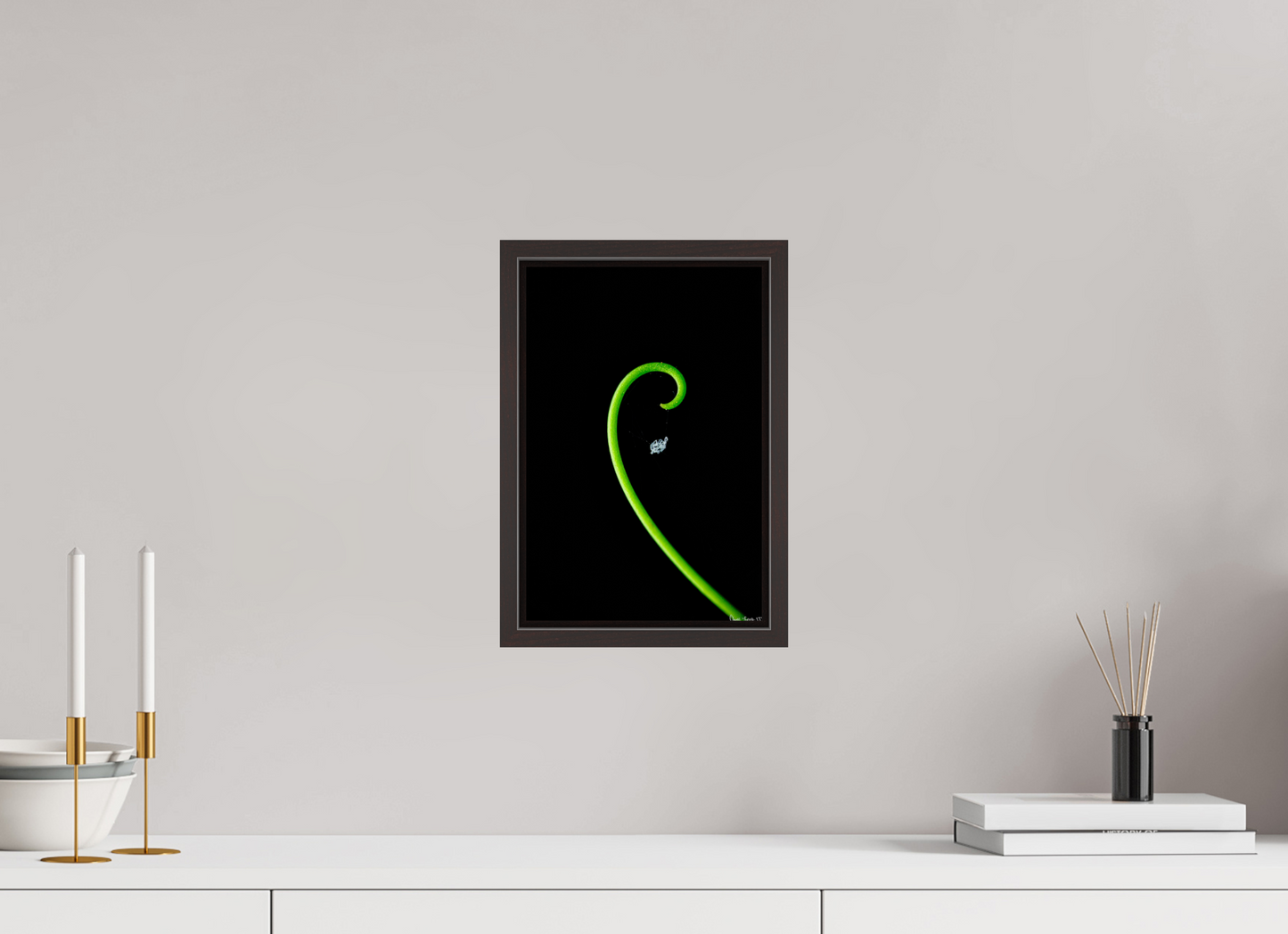 8 x 12″, Floater Frame Alder Brown Golden Ratio