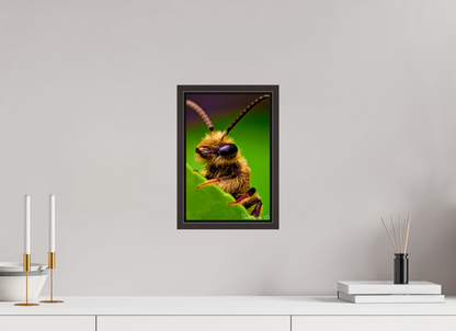 8 x 12″, Floater Frame Alder Brown The Cutest Bee