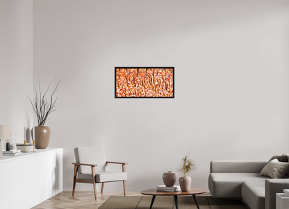 32 x 16″, Floater Frame Black Oak Inescapable Decay