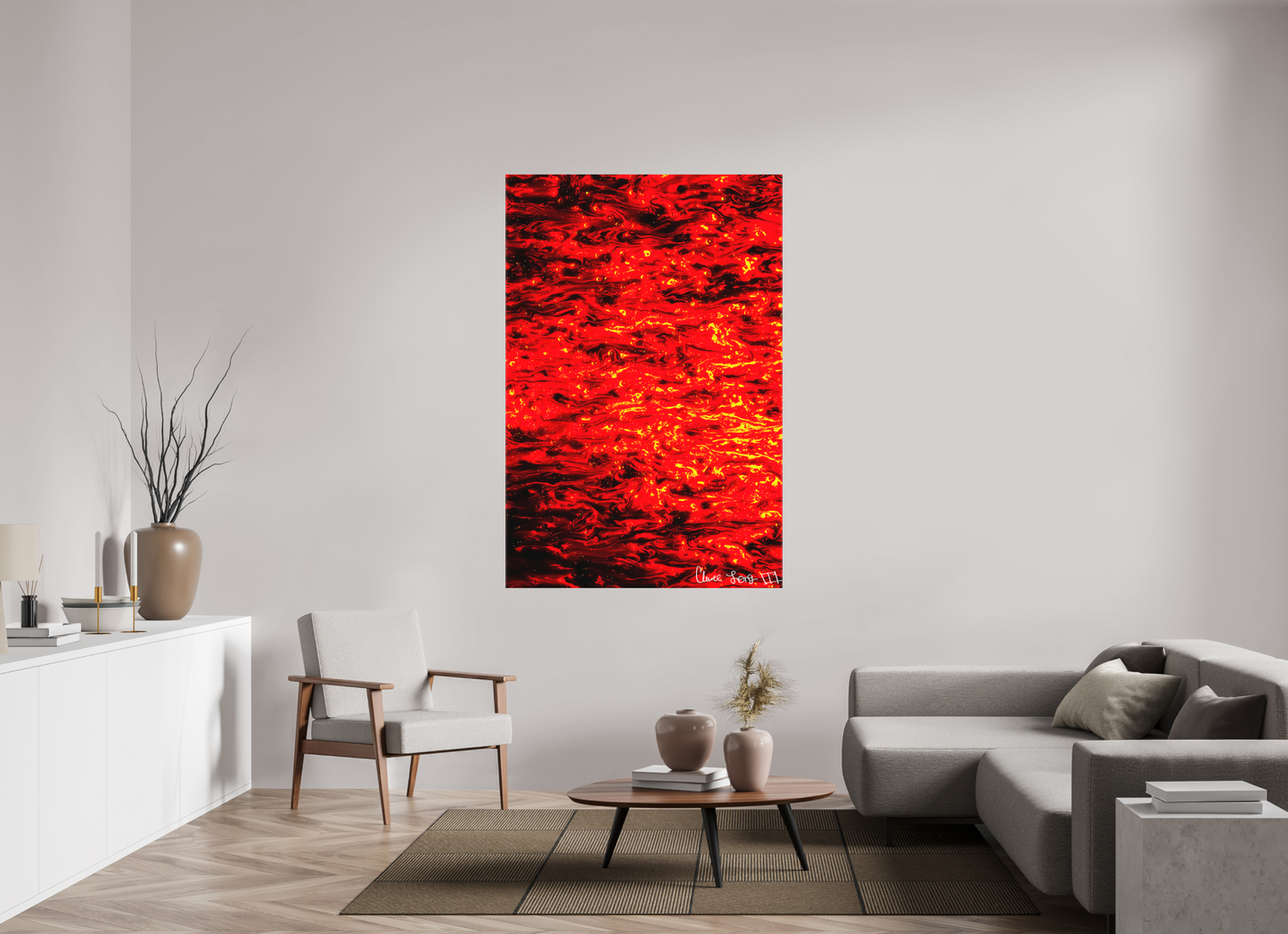 44 x 66″, Matte Canvas Ember