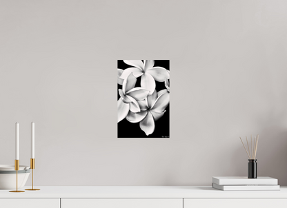 8 x 12″, Glossy Metal Floral Abyss