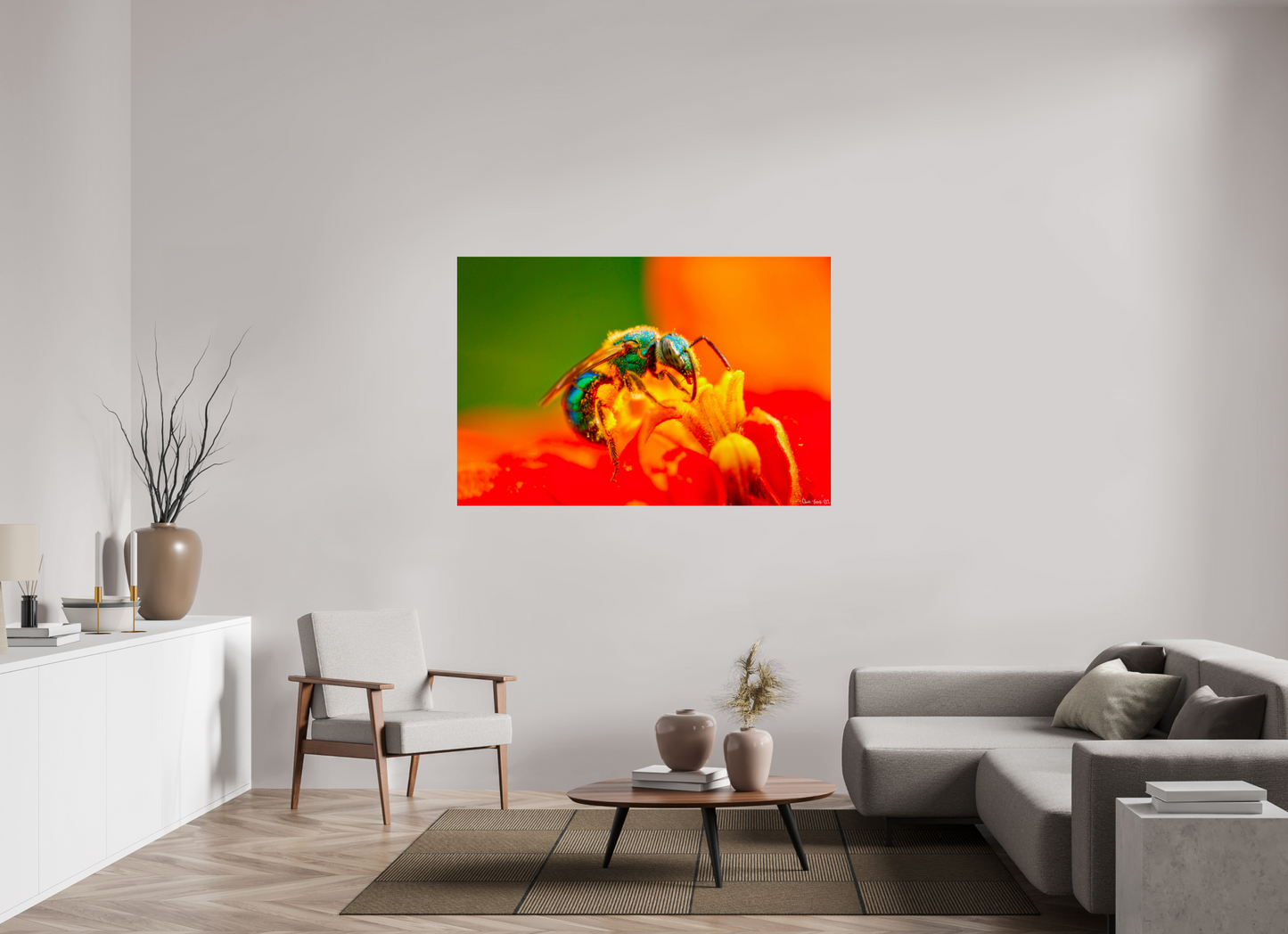 60 x 40″, Glossy Metal Salt Licker