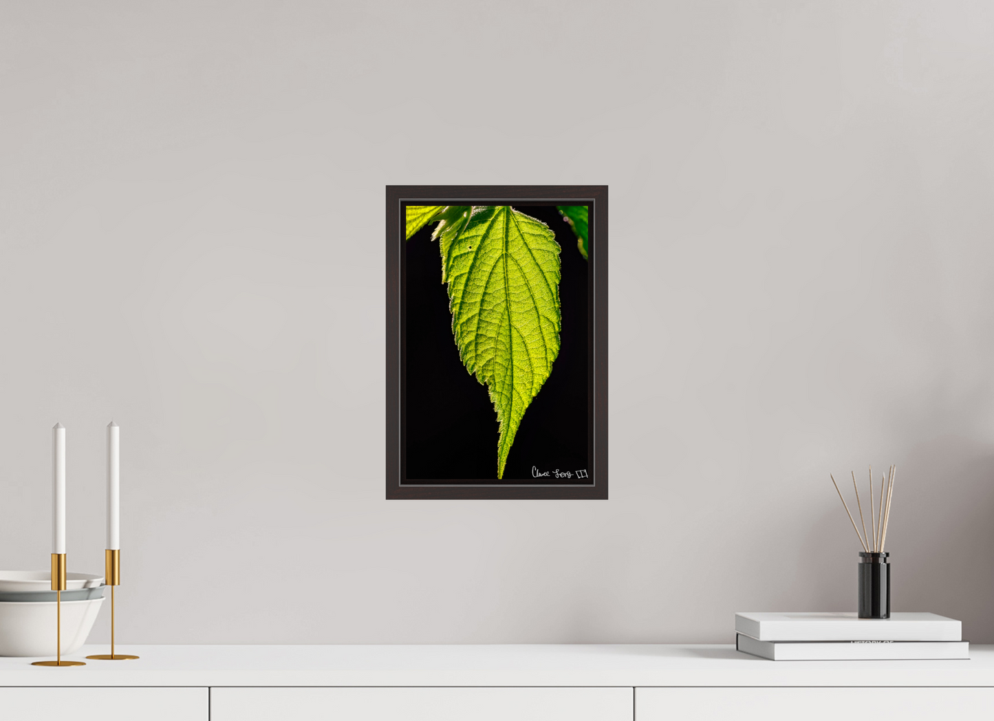 8 x 12″, Floater Frame Alder Brown Eternal Glow