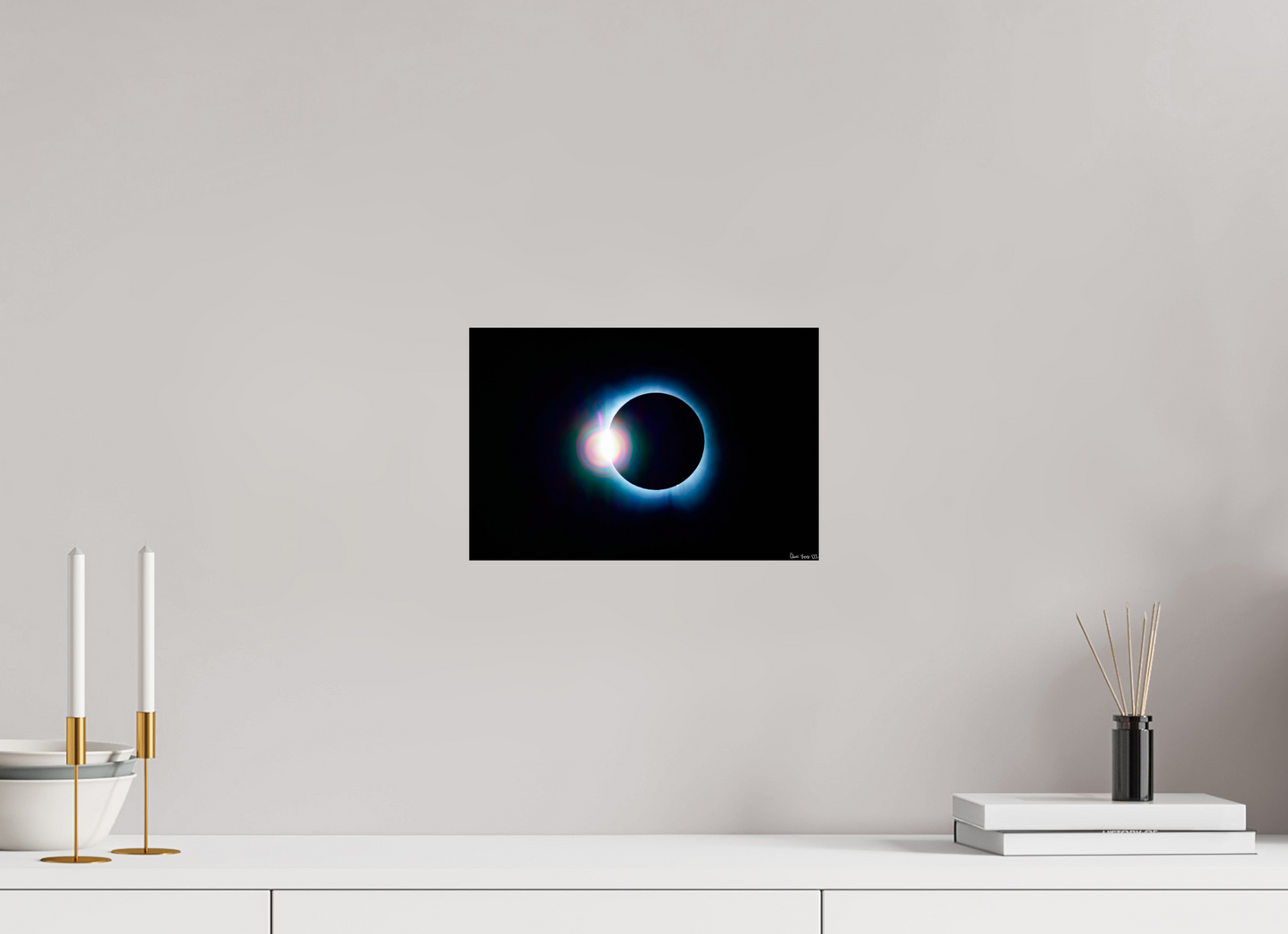 12 x 8″, Photo Print on Aluminum Backing Terra, Luna, and Sol
