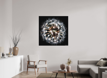 45 x 45″, Matte Metal Starburst