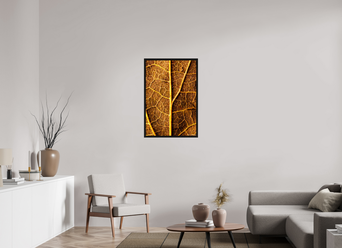 24 x 36″, Floater Frame Black Oak Roads to Riches