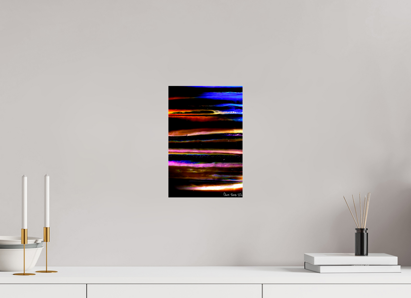 8 x 12″, Acrylic Jupiter’s Storm