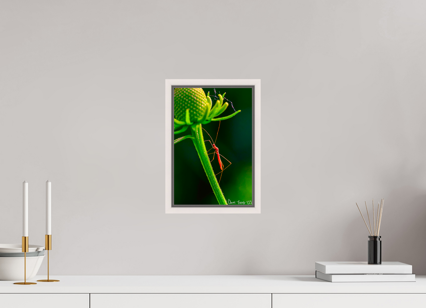 8 x 12″, Floater Frame Maple White Reaching the Apex