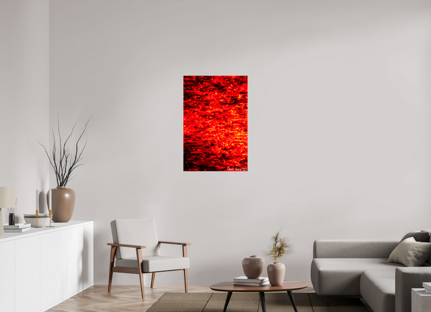 24 x 36″, Glossy Canvas Ember