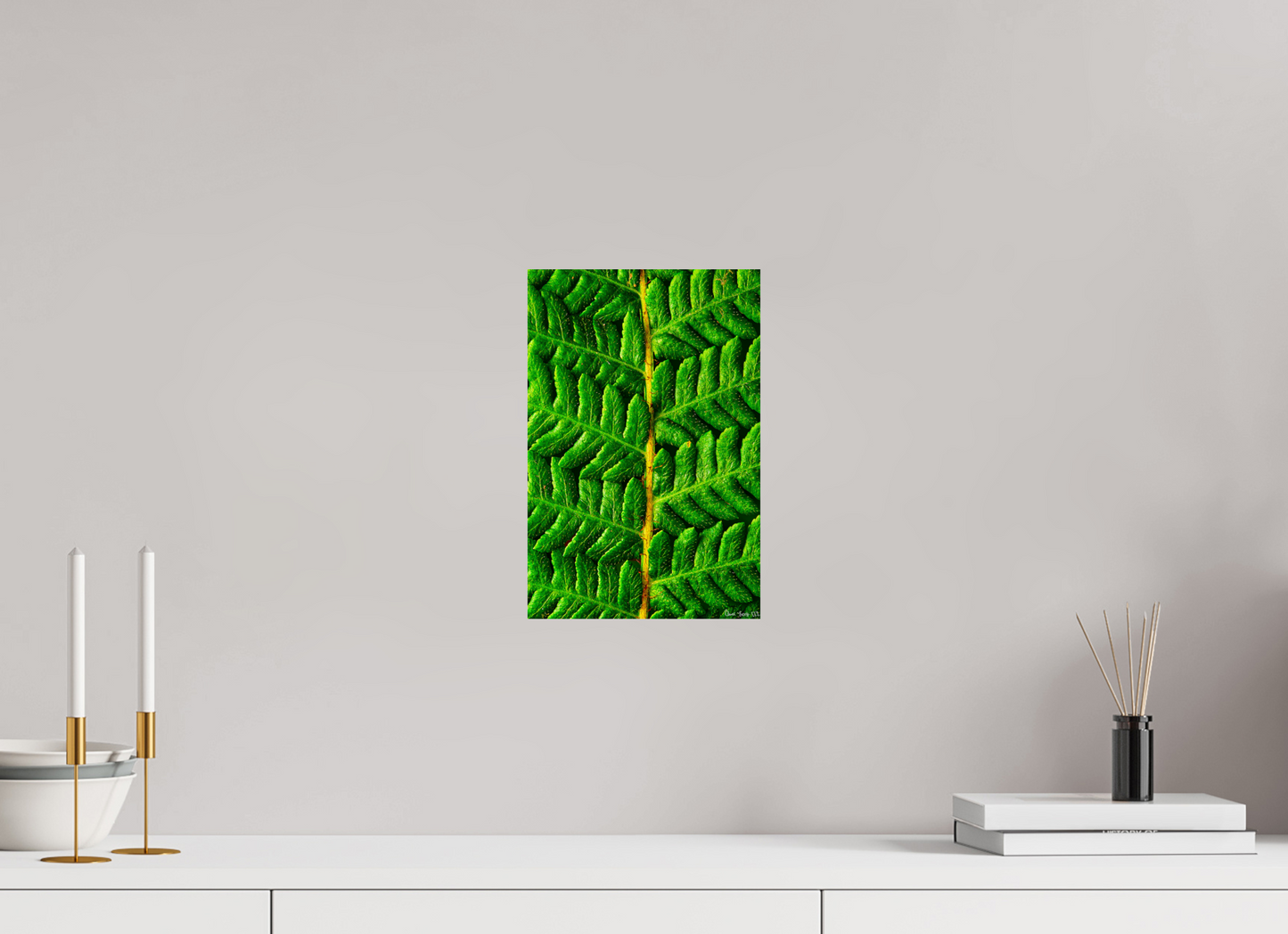 8 x 12″, Glossy Metal Lush Vitality