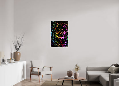 24 x 36″, Acrylic Petroleum Rainbow