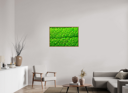 36 x 24″, Floater Frame Natural Oak Smile