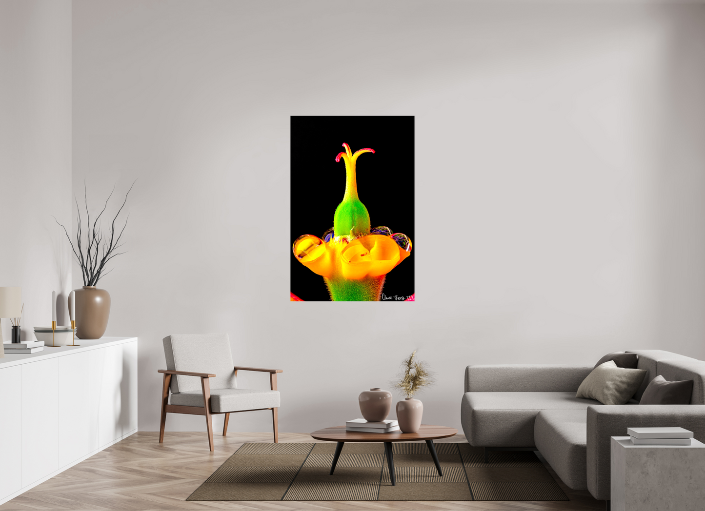 36 x 54″, Glossy Canvas Bubble Fountain