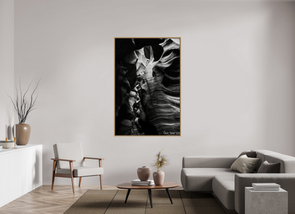 44 x 66″, Floater Frame Natural Oak Beauty Down Below